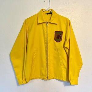 Vintage Alhambra Mounted Patrol Jacket Equestrian K-Brand Yellow Shriner Horse